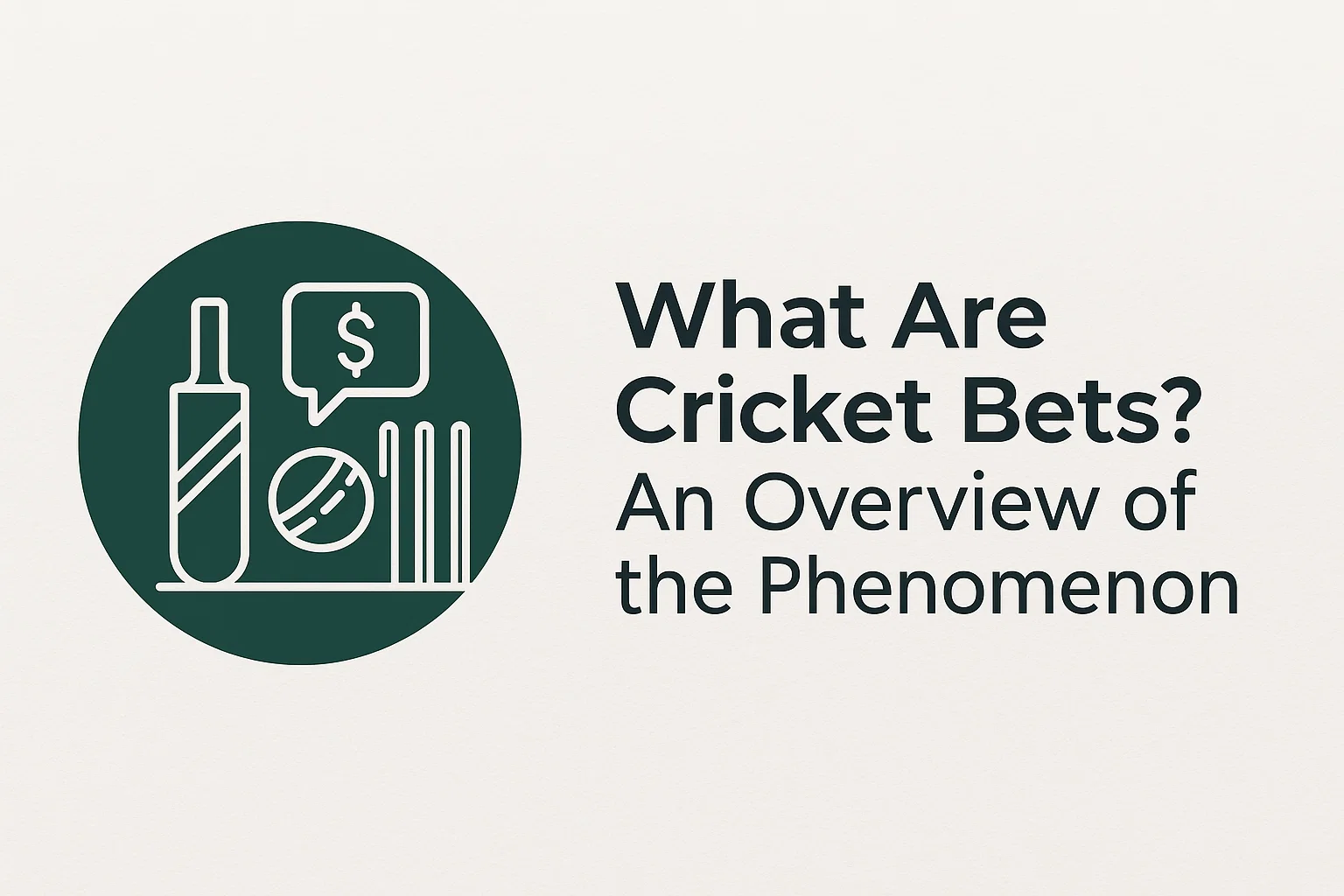 What Are Cricket Bets? An Overview of the Phenomenon